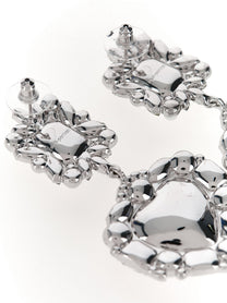 SELF PORTRAIT - SELF PORTRAIT - ’Crystal Pearl Tiered Heart’ earrings - Women’s Accessories