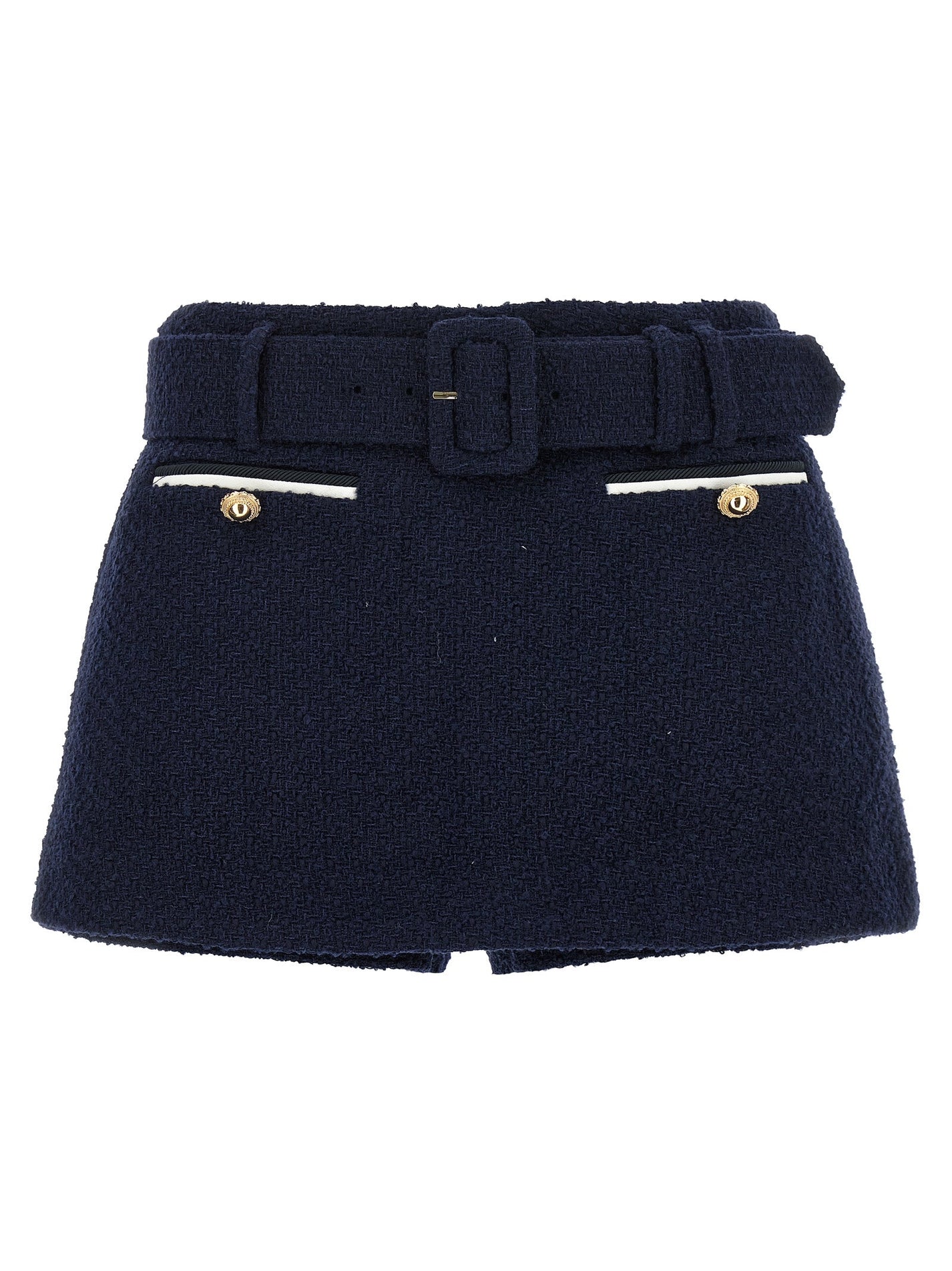 SELF PORTRAIT - SELF PORTRAIT - Bouclé wool skort - Women’s Clothing