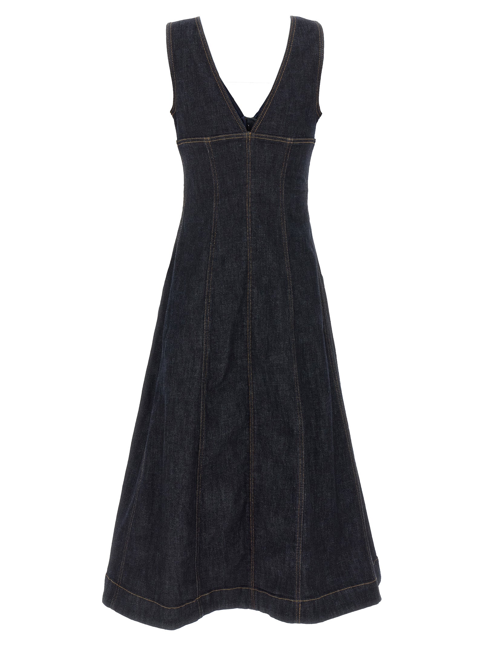 SELF PORTRAIT - SELF PORTRAIT - ’Indigo Denim Midi’ dress - Women’s Clothing