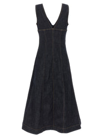 SELF PORTRAIT - SELF PORTRAIT - ’Indigo Denim Midi’ dress - Women’s Clothing