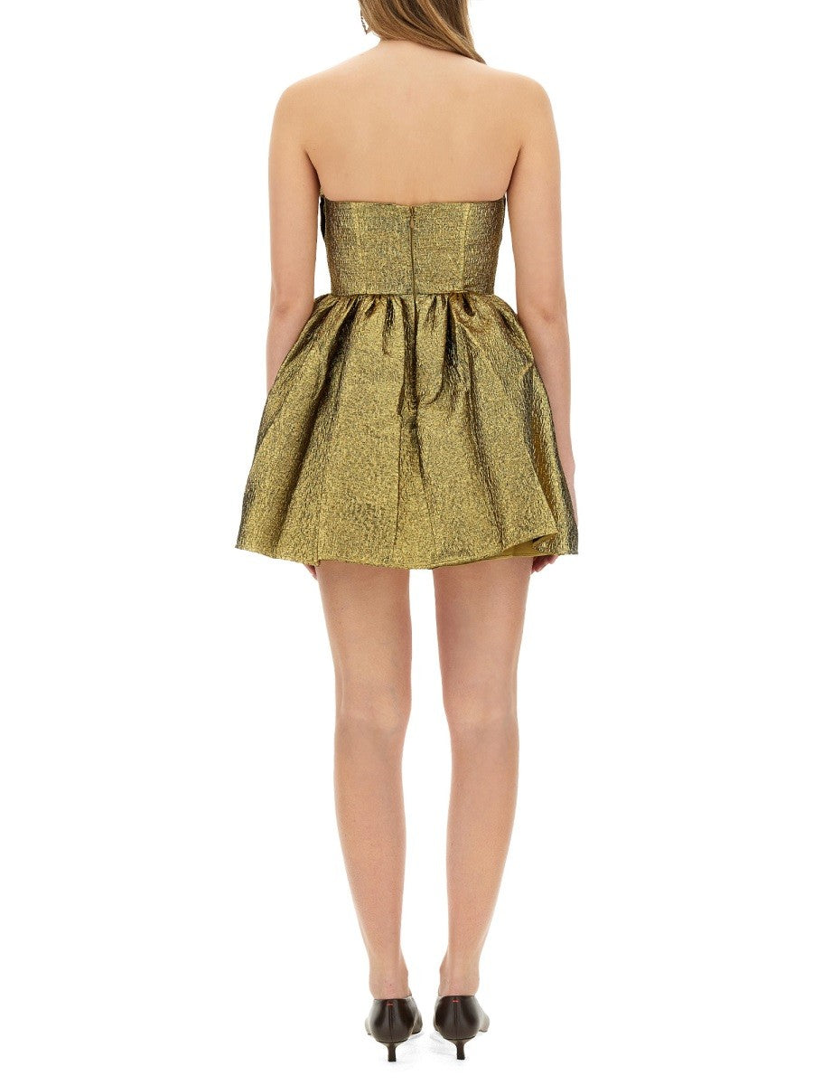 SELF-PORTRAIT - Self Portrait Metallic Jacquard Mini Dress - Woman-&gt;Clothing-&gt;Dresses