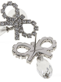 SELF PORTRAIT - SELF PORTRAIT - ’Bow Crystal Droplet’ earrings - Women’s Accessories