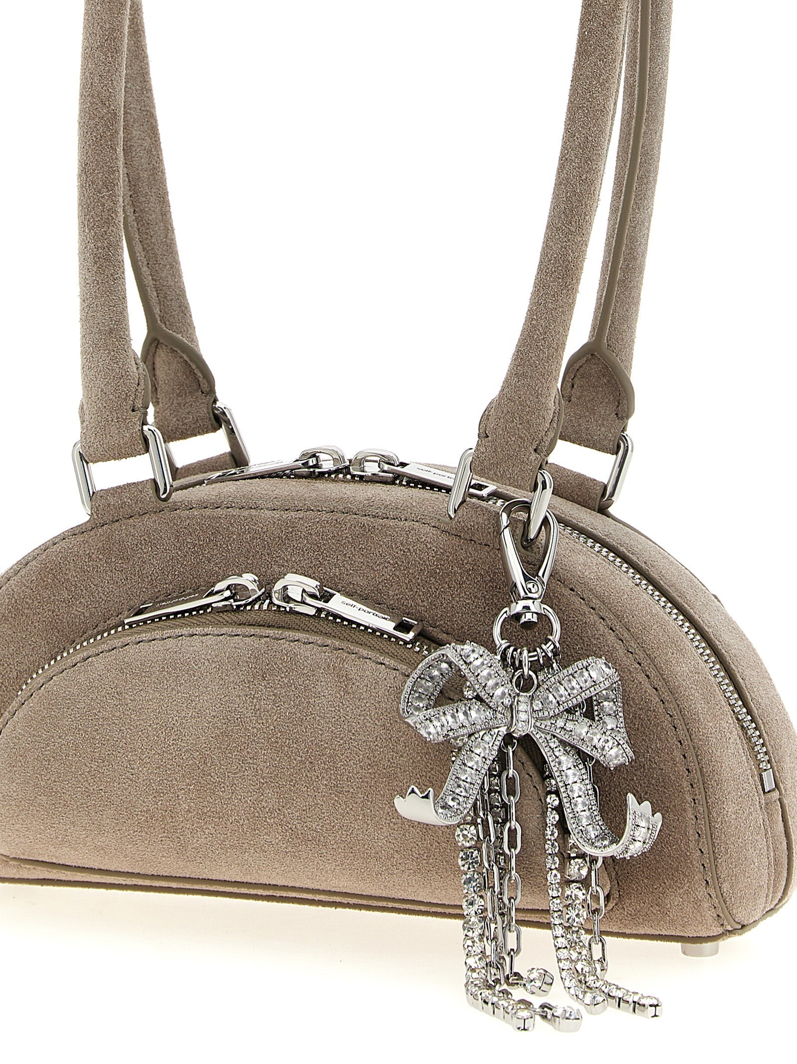 SELF PORTRAIT - SELF PORTRAIT - ’Suede mini with charm’ shoulder bag - Women’s Bags