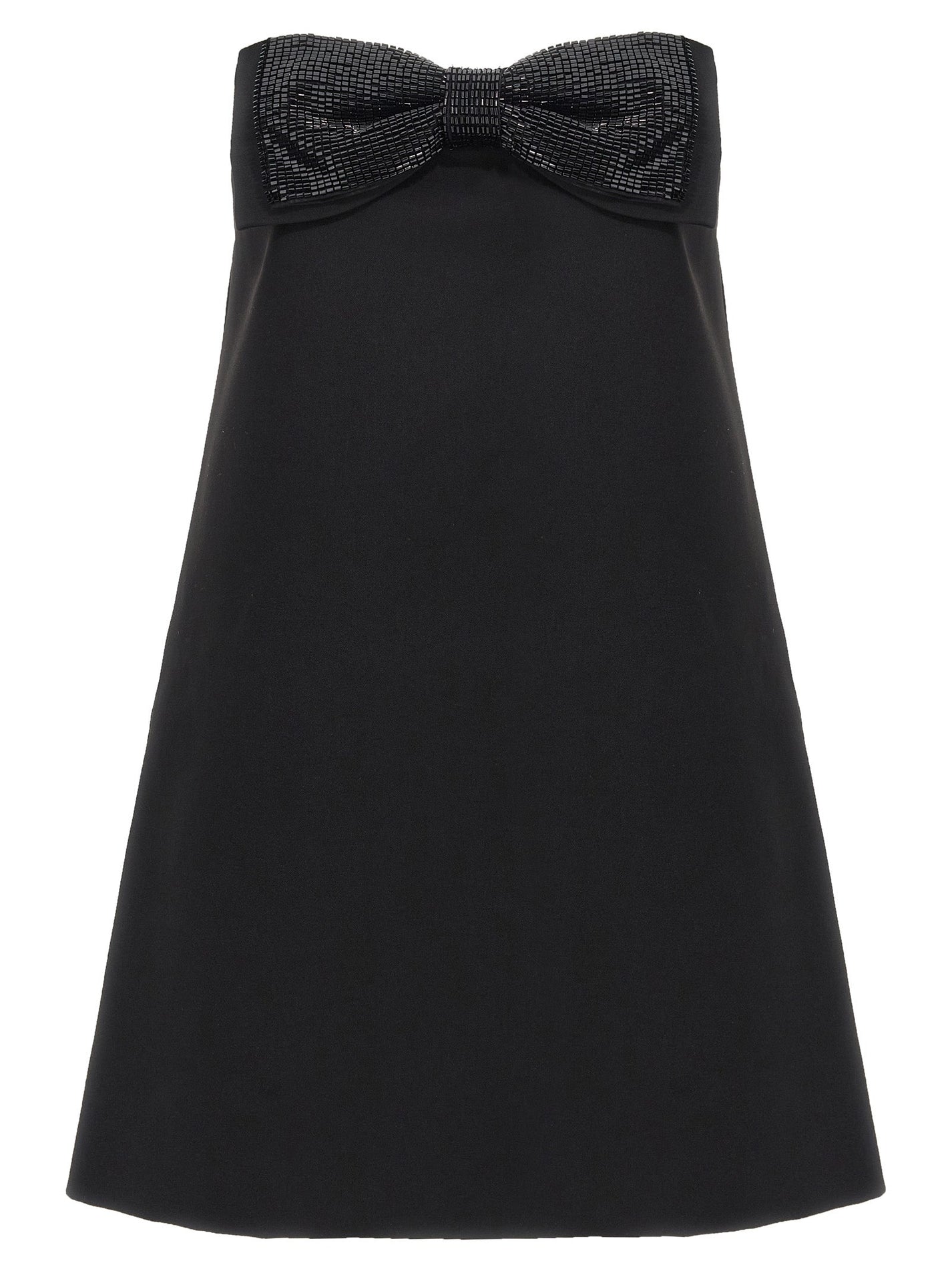 SELF PORTRAIT - SELF PORTRAIT - ’Black Crepe Bandeau Mini’ dress - Women’s Clothing