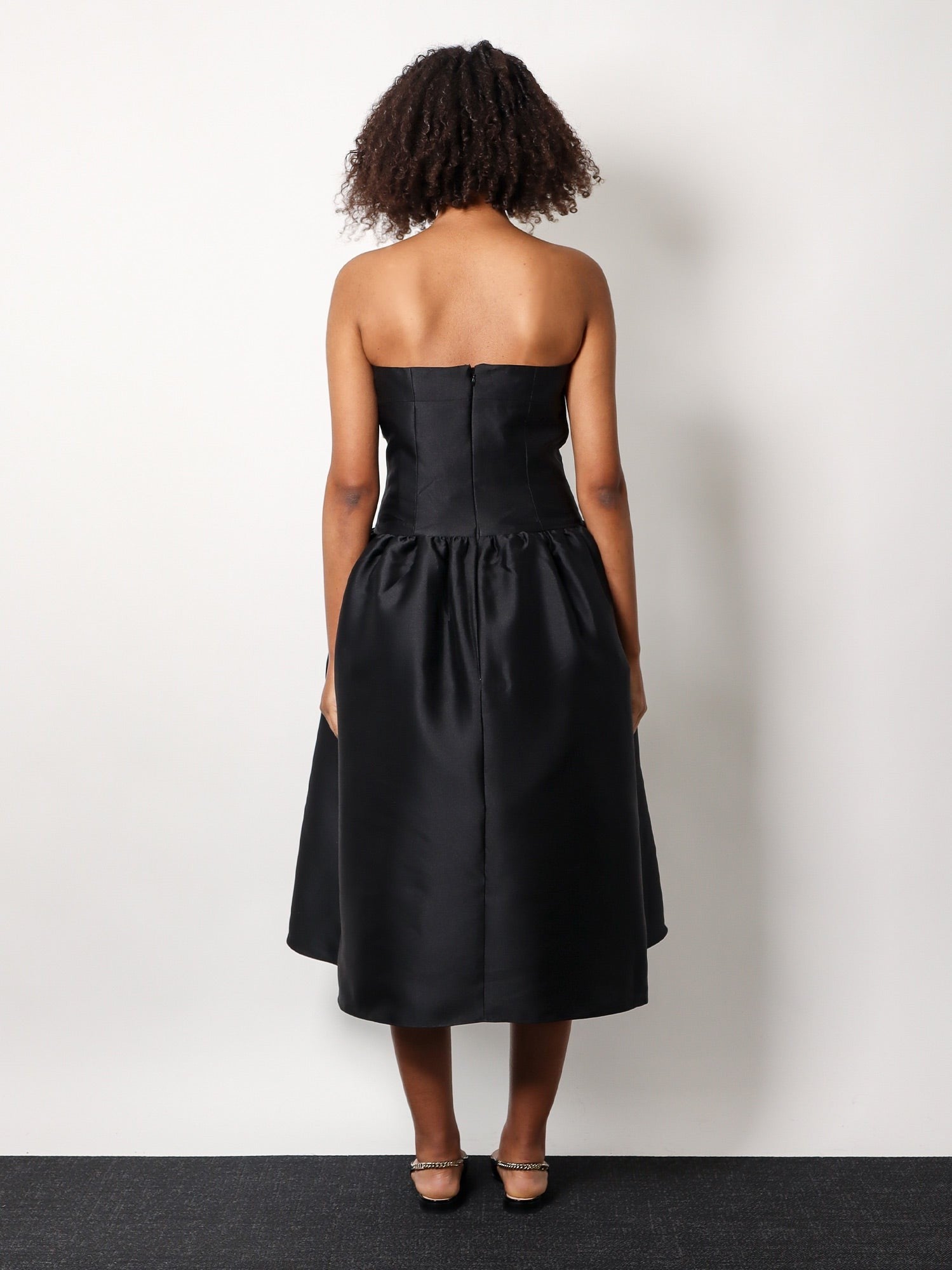 SELF PORTRAIT - Self Portrait Taffeta’ Décolleté Dress With Maxi Bow - Woman-&gt;Clothing-&gt;Dresses