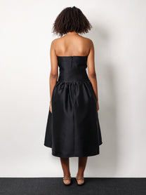 SELF PORTRAIT - Self Portrait Taffeta’ Décolleté Dress With Maxi Bow - Woman-&gt;Clothing-&gt;Dresses