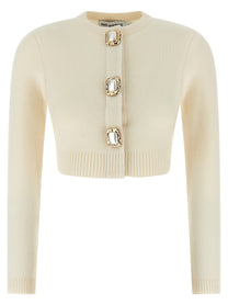 SELF PORTRAIT - SELF PORTRAIT - ’Cream Wool’ cardigan - Women’s Knitwear
