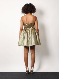 SELF PORTRAIT - Self Portrait Metallic Fibre Fabric Mini Dress - Woman-&gt;Clothing-&gt;Dresses