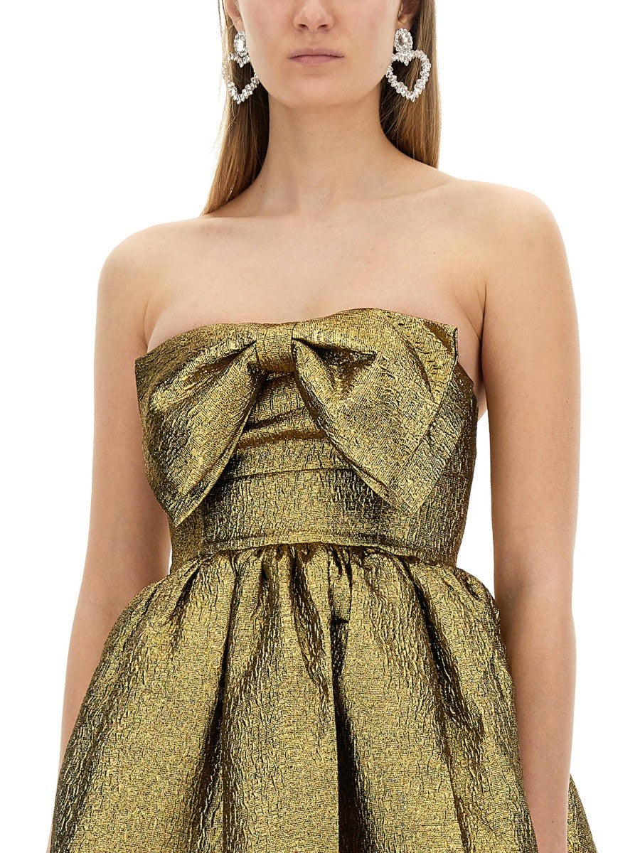 SELF-PORTRAIT - Self Portrait Metallic Jacquard Mini Dress - Woman-&gt;Clothing-&gt;Dresses