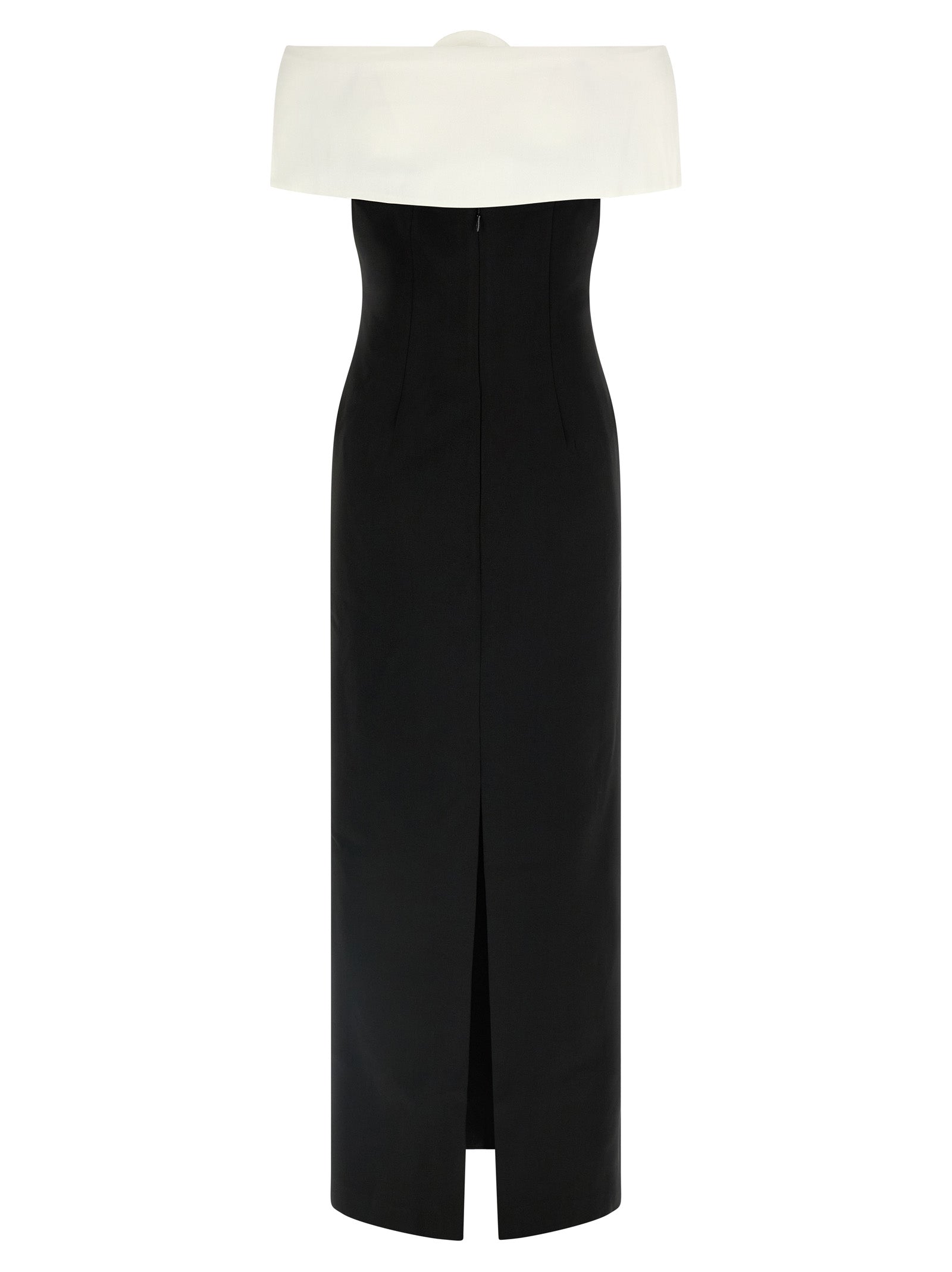 SELF PORTRAIT - SELF PORTRAIT - ’Black Crêpe Flower Maxi’ dress - Women’s Clothing