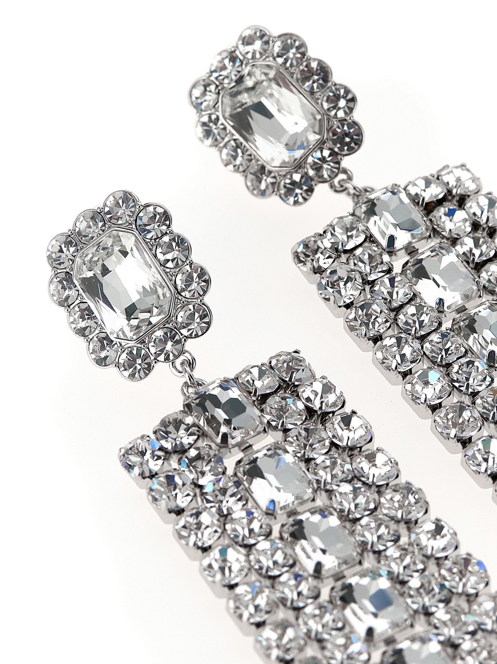 SELF PORTRAIT - SELF PORTRAIT - ’Multi Crystal Droplet’ earrings - Women’s Accessories