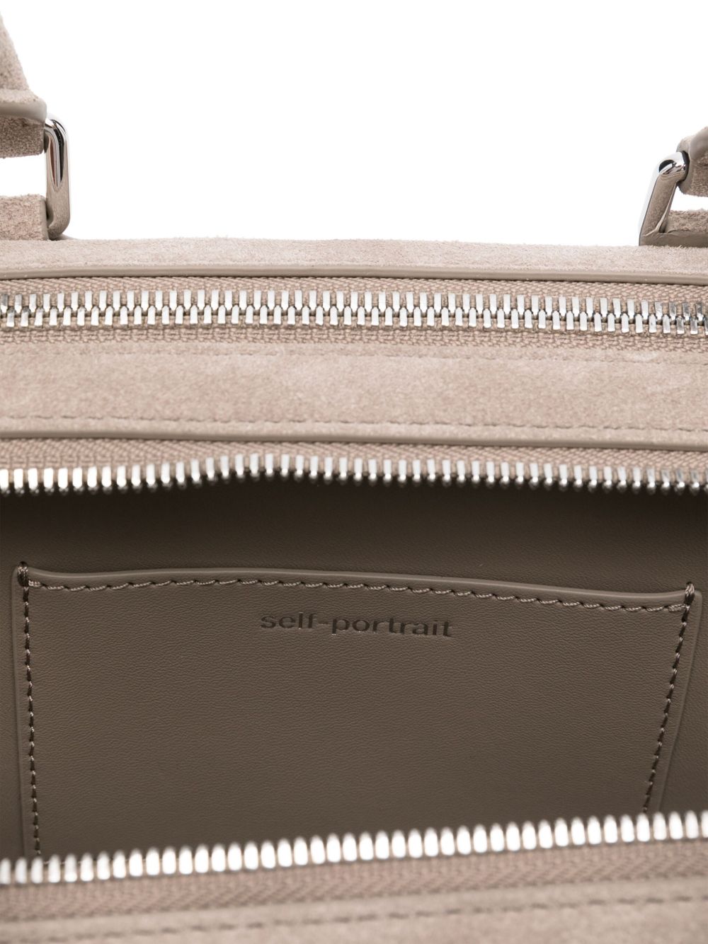 Self-Portrait - Self-Portrait suede baguette shoulder bag - Shoulder