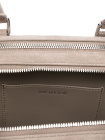 Self-Portrait - Self-Portrait suede baguette shoulder bag - Shoulder