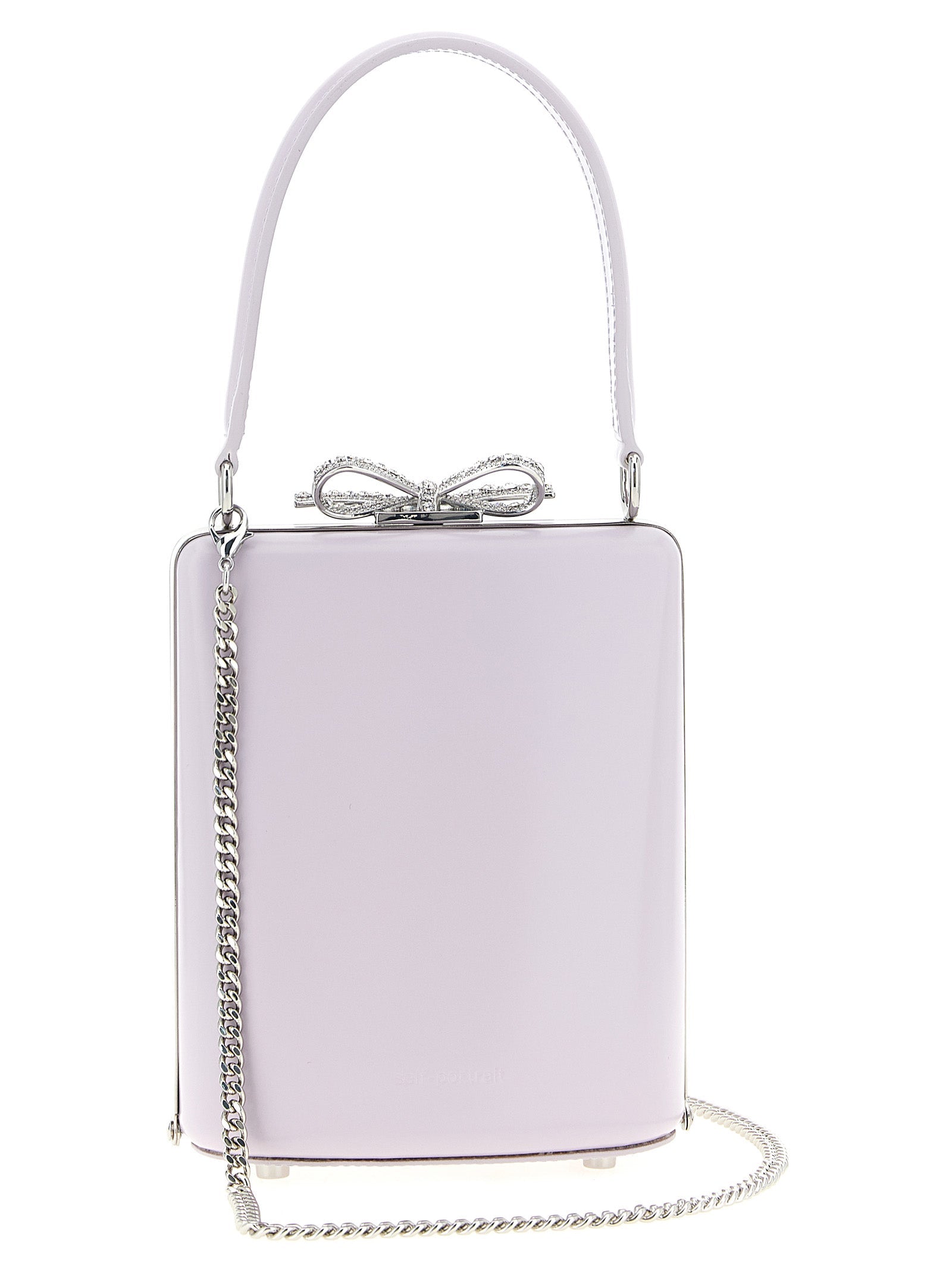 SELF PORTRAIT - SELF PORTRAIT - ’Lilac leather mini bow’ handbag - Women’s Bags