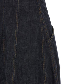 SELF PORTRAIT - SELF PORTRAIT - ’Indigo Denim Midi’ dress - Women’s Clothing