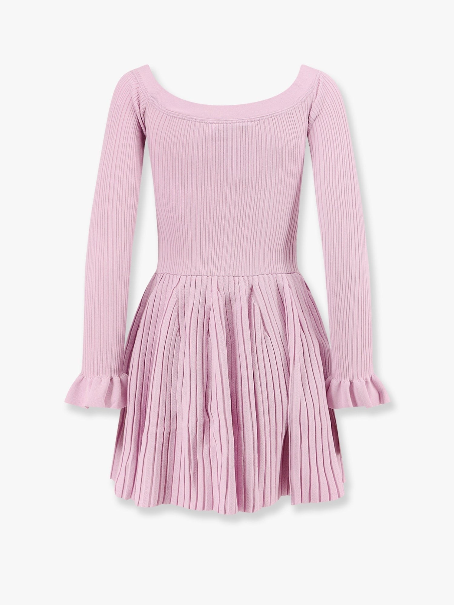 SELF PORTRAIT - Self Portrait Ribbed Knit Mini Dress With Jewel Buttons - Woman-&gt;Clothing-&gt;Dresses