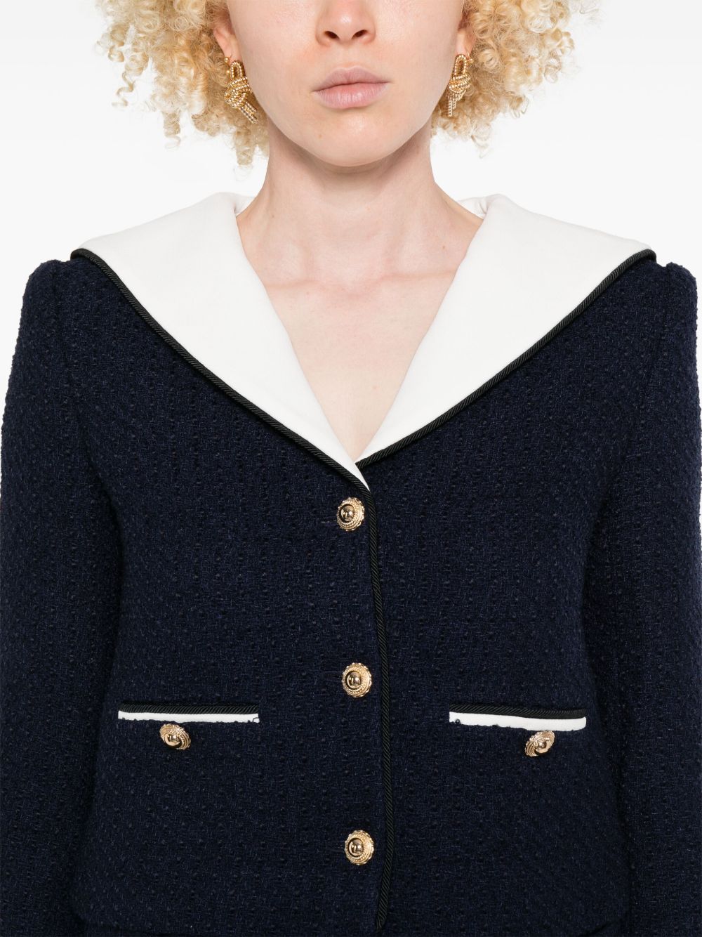 Self-Portrait - Self-portrait Jackets Blue - Jackets