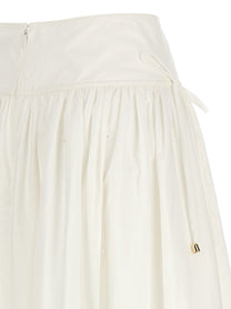 SELF PORTRAIT - SELF PORTRAIT - ’White Cotton Embroidered Midi’ skirt - Women’s Clothing