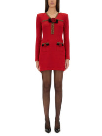 SELF-PORTRAIT - Self Portrait Textured Knit Mini Dress - Woman-&gt;Clothing-&gt;Dresses