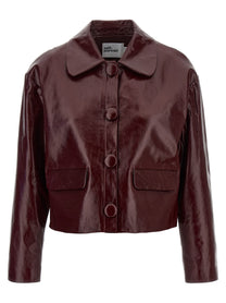 SELF PORTRAIT - SELF PORTRAIT - Craqué leather jacket - Women’s Outerwear