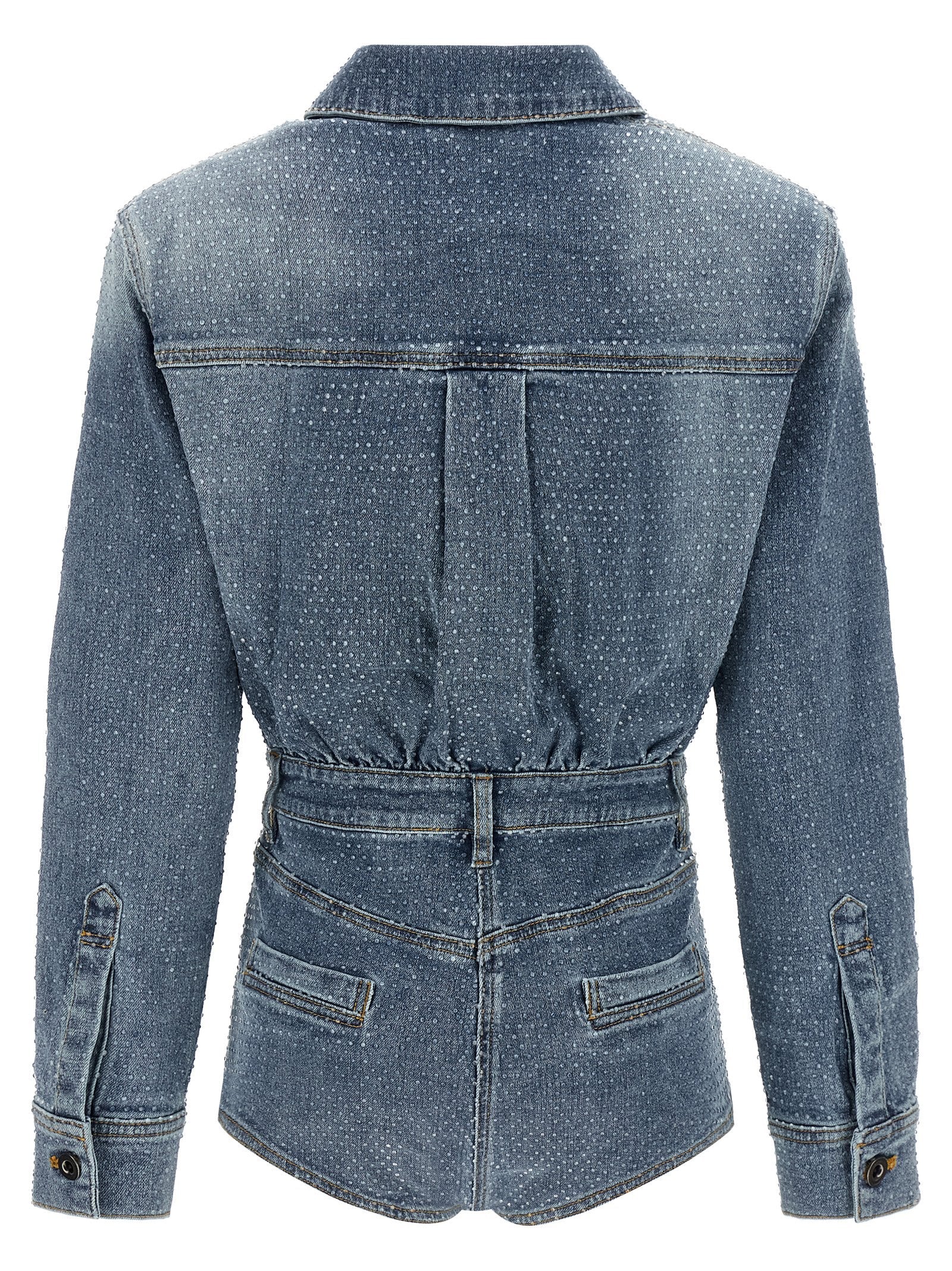 SELF PORTRAIT - SELF PORTRAIT - ’Rhinestone Denim’ jumpsuit - Women’s Tops