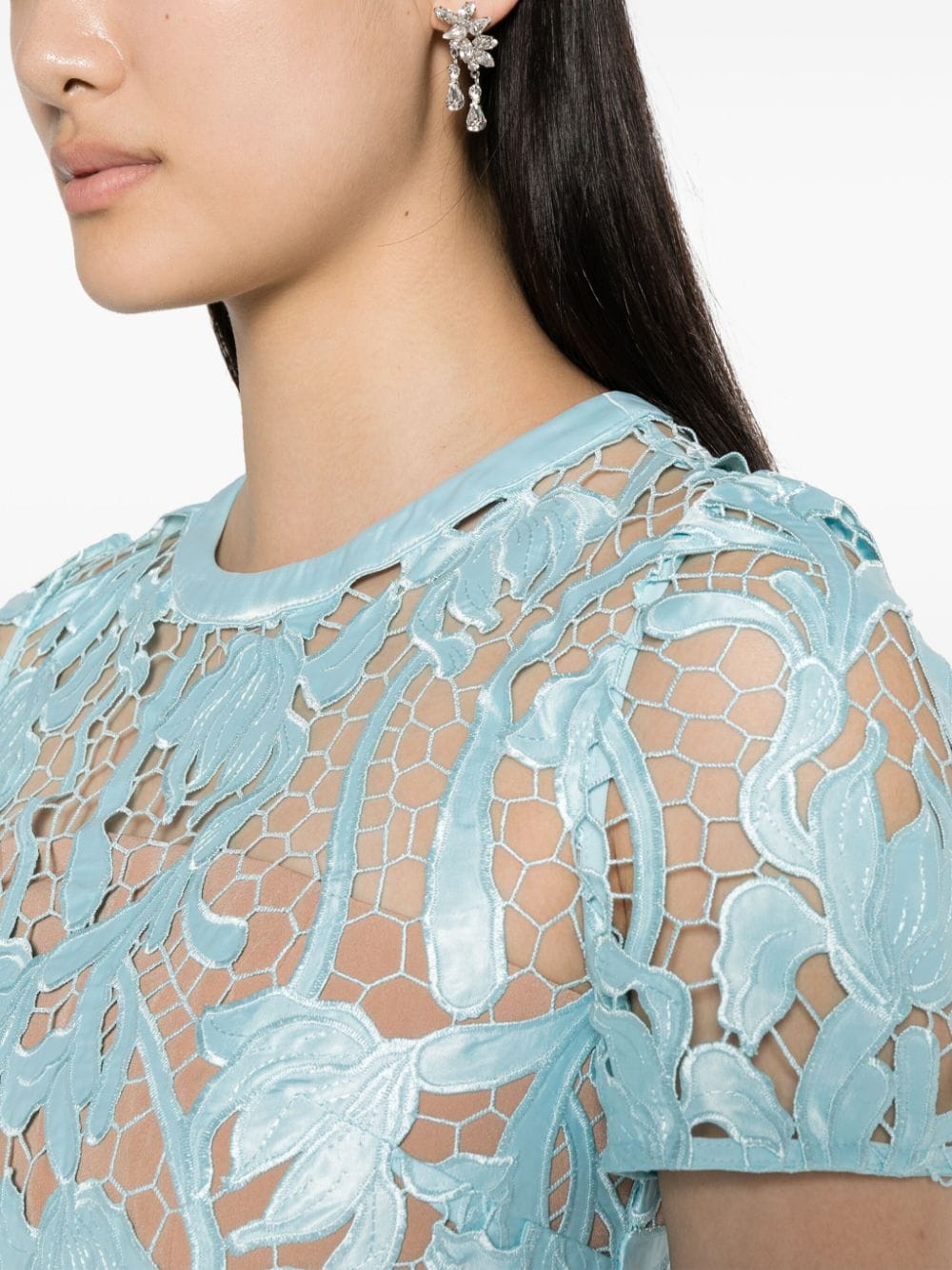 Self-Portrait - Self-portrait Dresses Clear Blue - Dresses