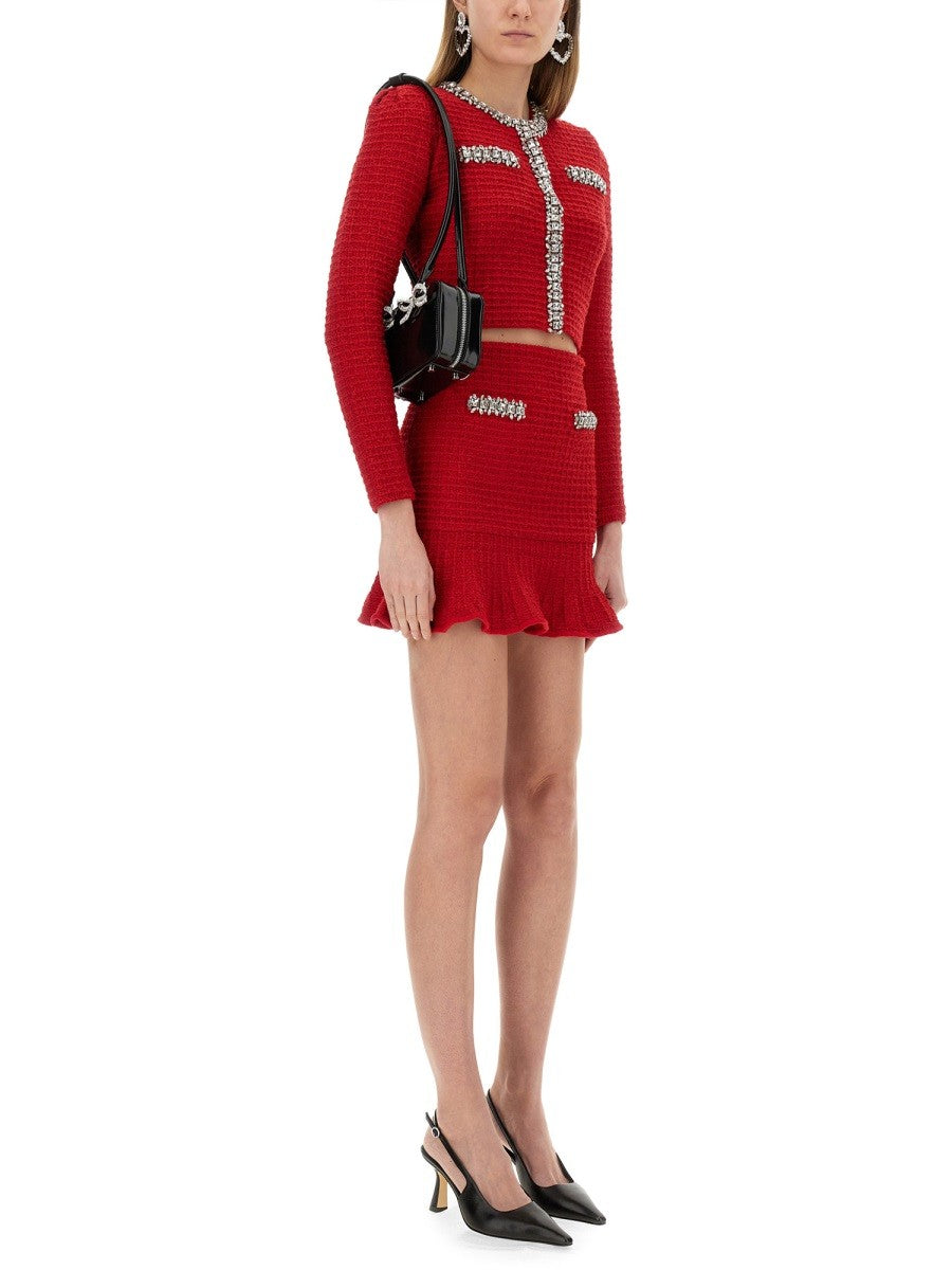 SELF-PORTRAIT - Self Portrait Textured Knit Skirt - Woman-&gt;Clothing-&gt;Skirts
