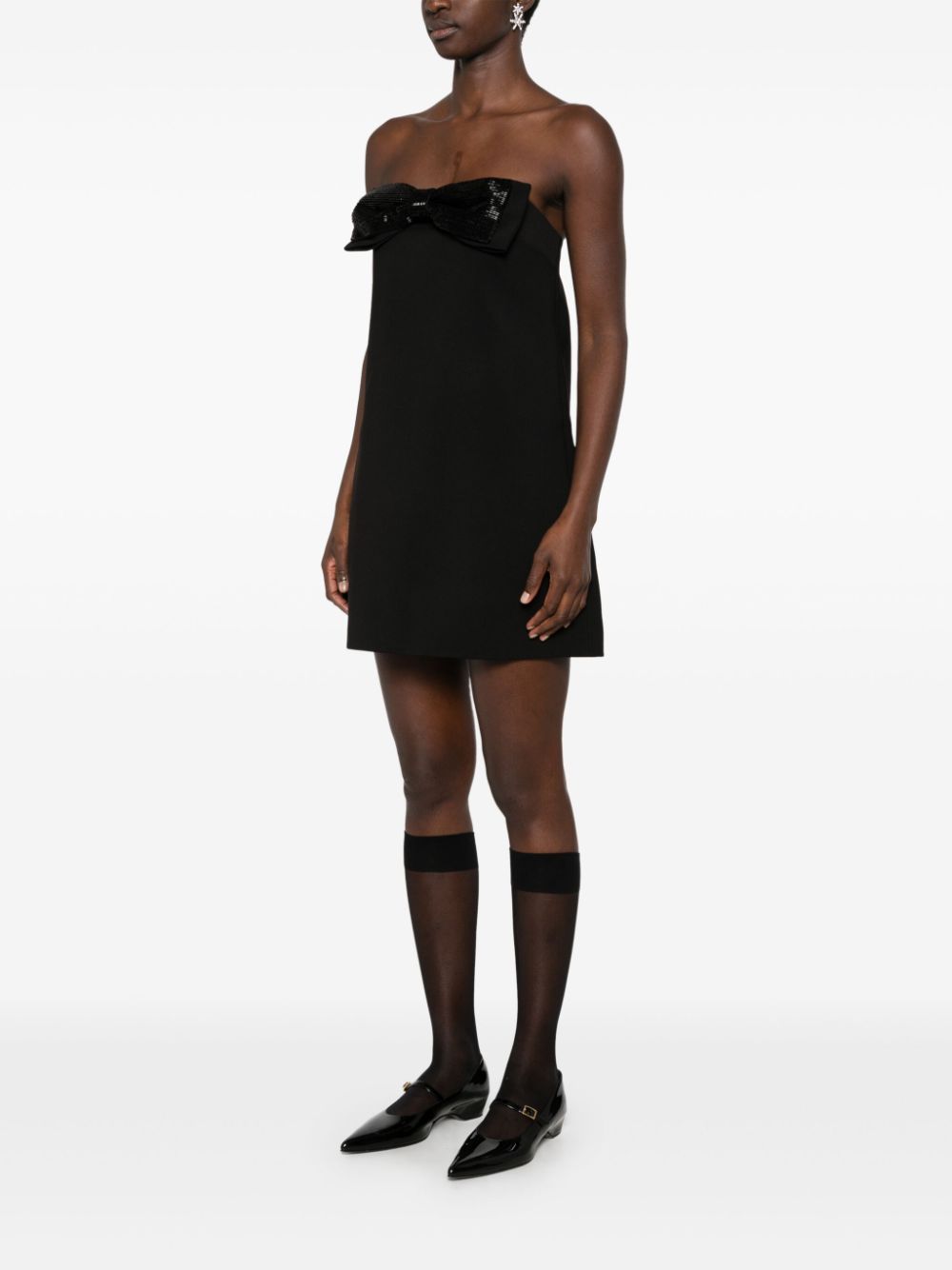 Self-Portrait - Self-Portrait crepe bandeau mini dress - Dresses
