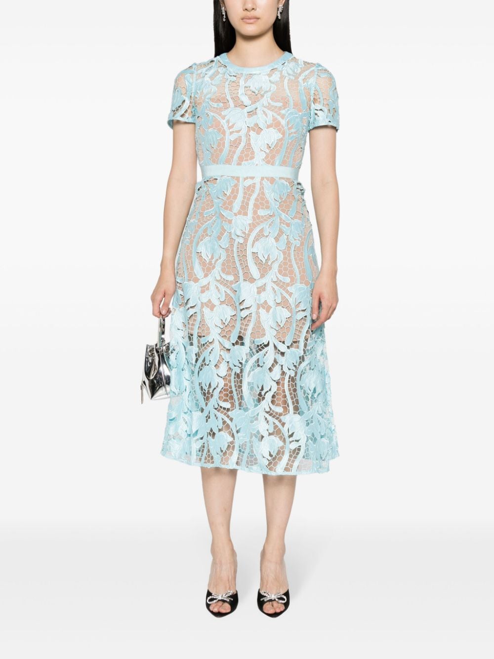 Self-Portrait - Self-portrait Dresses Clear Blue - Dresses
