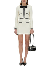 SELF-PORTRAIT - Self Portrait Jacquard Cardigan With Bow - Woman-&gt;Clothing-&gt;Jackets