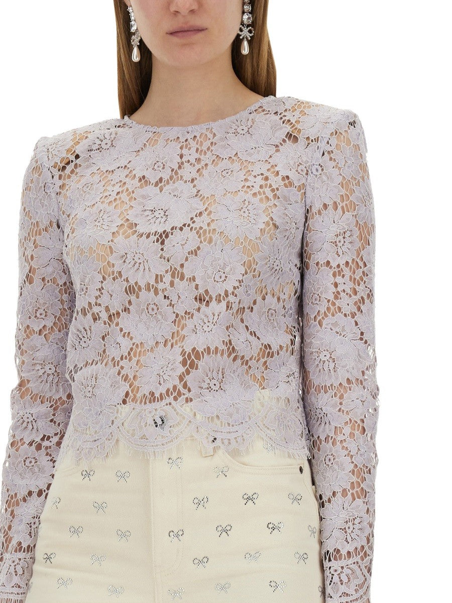 SELF-PORTRAIT - Self Portrait Lace Top - Woman-&gt;Clothing-&gt;Tops