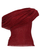 self-portrait Women's Asymmetrical Top Red