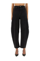 self-portrait Women's Barrel Leg Jeans Black