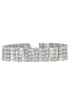 self-portrait Women's Crystal Choker Necklace Silver, view 2
