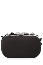 self-portrait Women's Floral Crystal Clutch Bag Black, view 3