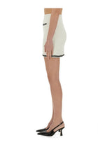 self-portrait Women's Jacquard Skirt Beige, view 4