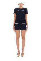 self-portrait Women's Mini Boucle Dress Blue