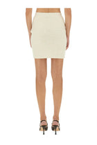 self-portrait Women's Sequin Knit Skirt White, view 3