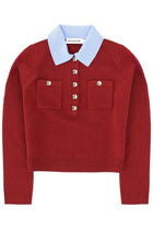self-portrait Women's Top Polo Red