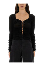 self-portrait Women's Viscose Knit Top Black