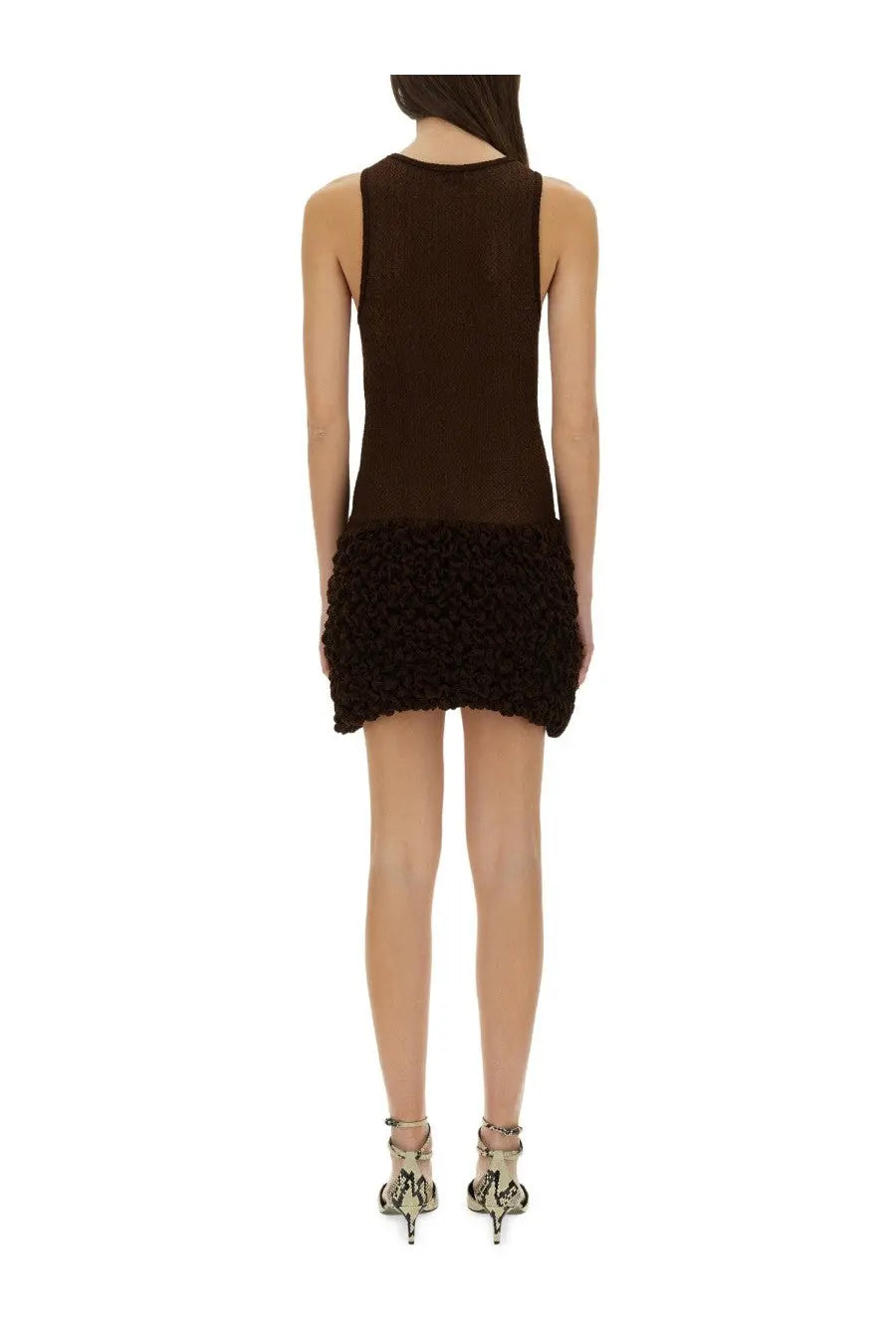 Selia Richwood Women's Mini Poncik Dress Brown, view 3
