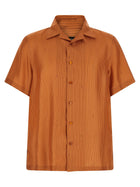 Fendi Selleria Stitching Silk Shirt Orange