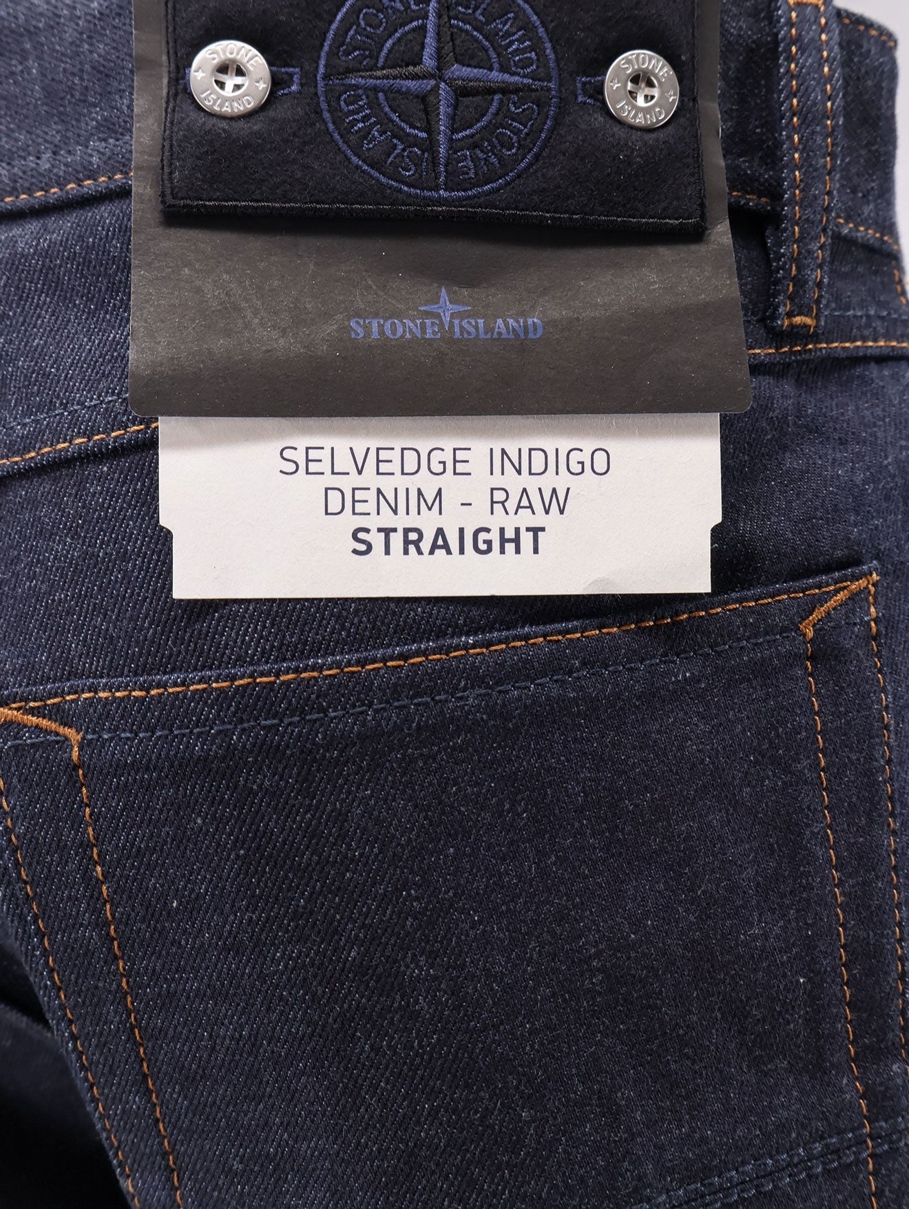 Stone Island Men's Selvedge Indigo Jeans Blue