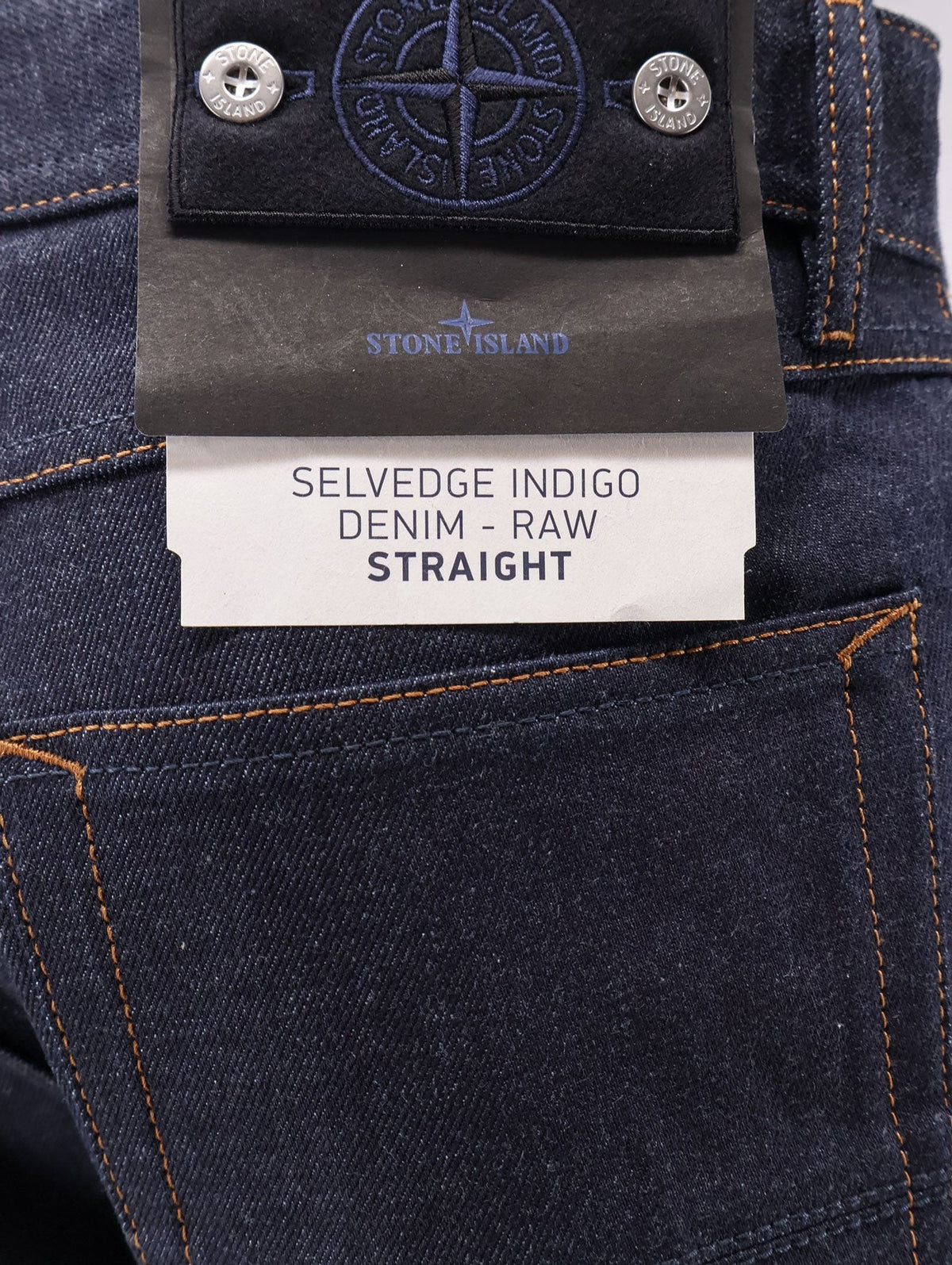 Stone Island Men's Selvedge Indigo Jeans Blue, view 3