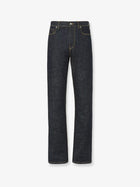 Fendi Women's Selvedge Slim Five Pockets Jeans Blue