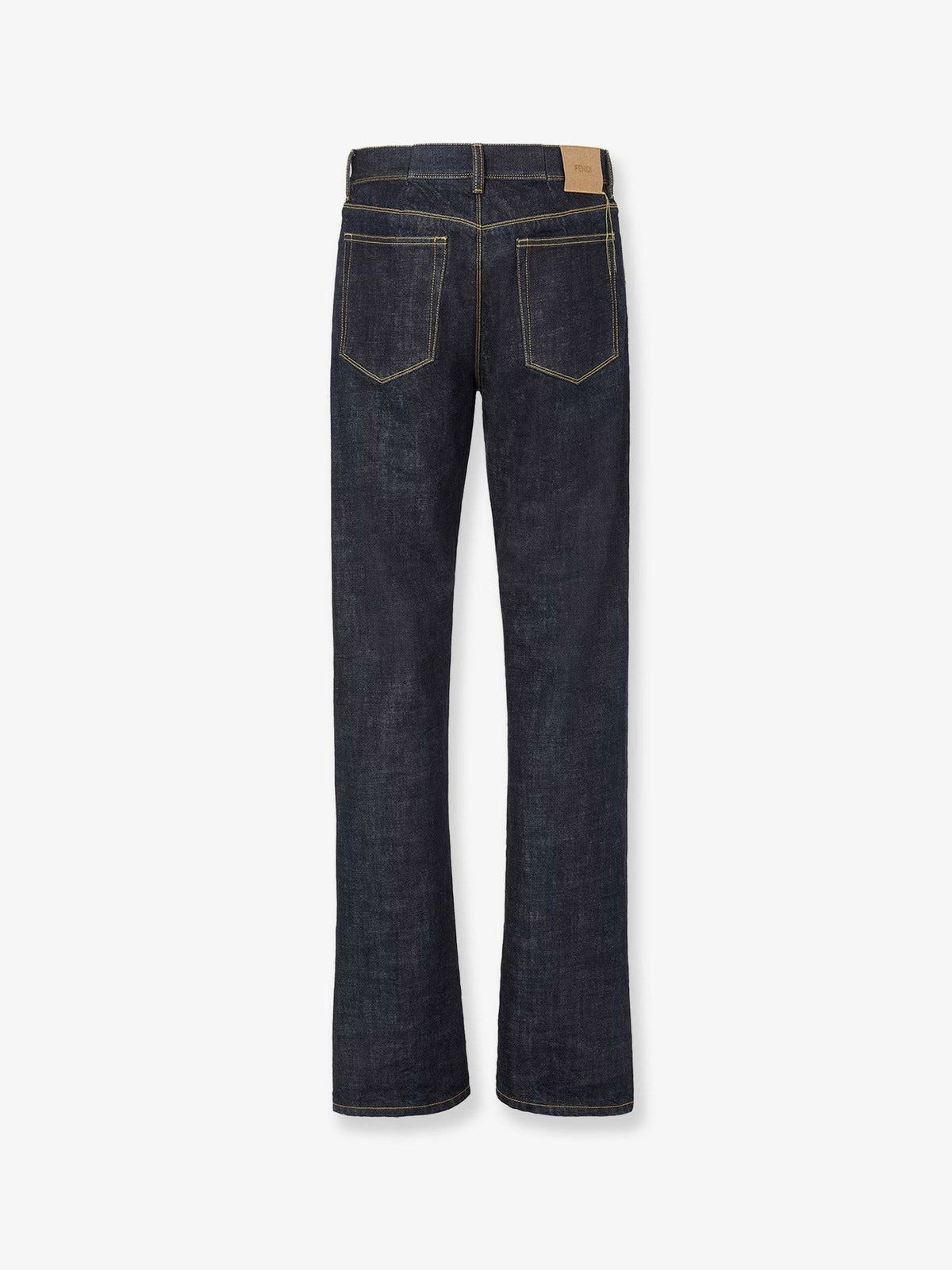 Fendi Women's Selvedge Slim Five Pockets Jeans Blue, view 2