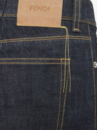 Fendi Women's Selvedge Slim Five Pockets Jeans Blue, view 3