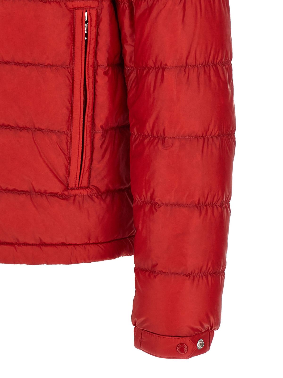Moncler Selves Down Jacket Red, view 4