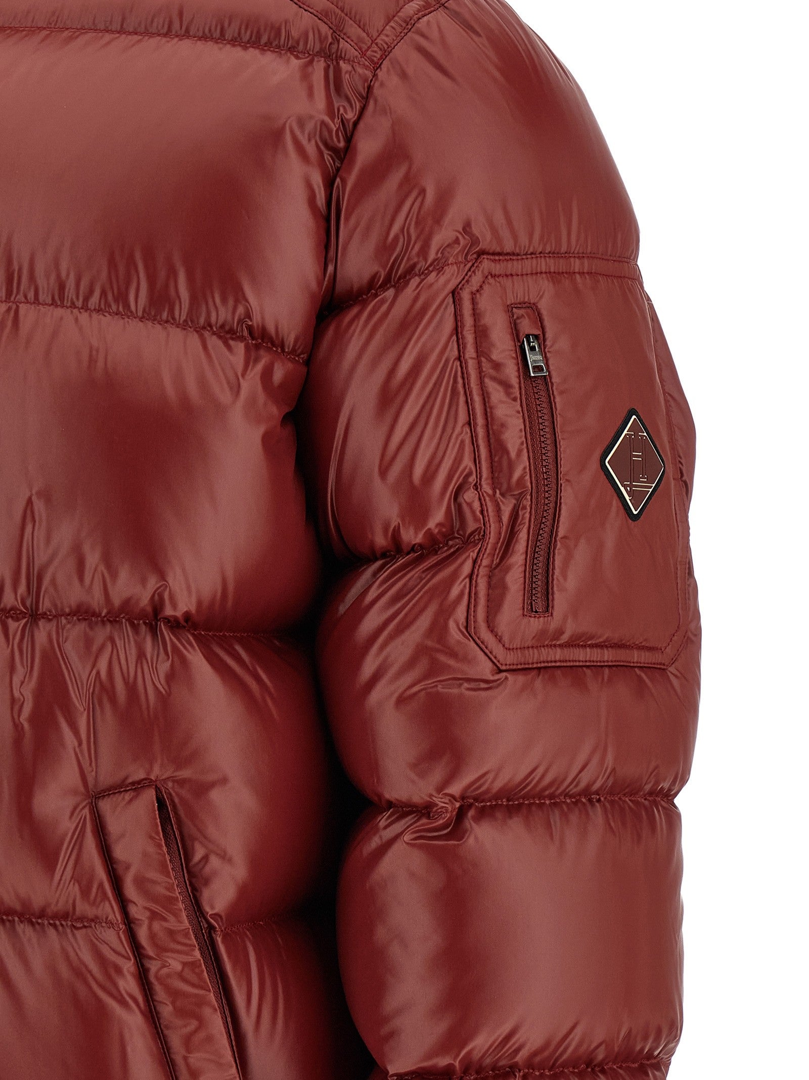 Herno Semi Gloss Quilted Down Jacket Red