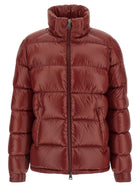 Herno Semi Gloss Quilted Down Jacket Red, view 2
